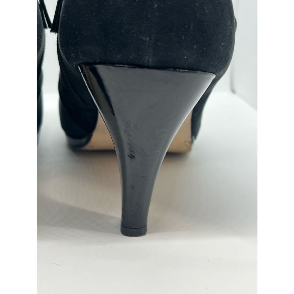 Sexy Black High Heeled Booties By Avenue. Size 12W - Picture 11 of 12